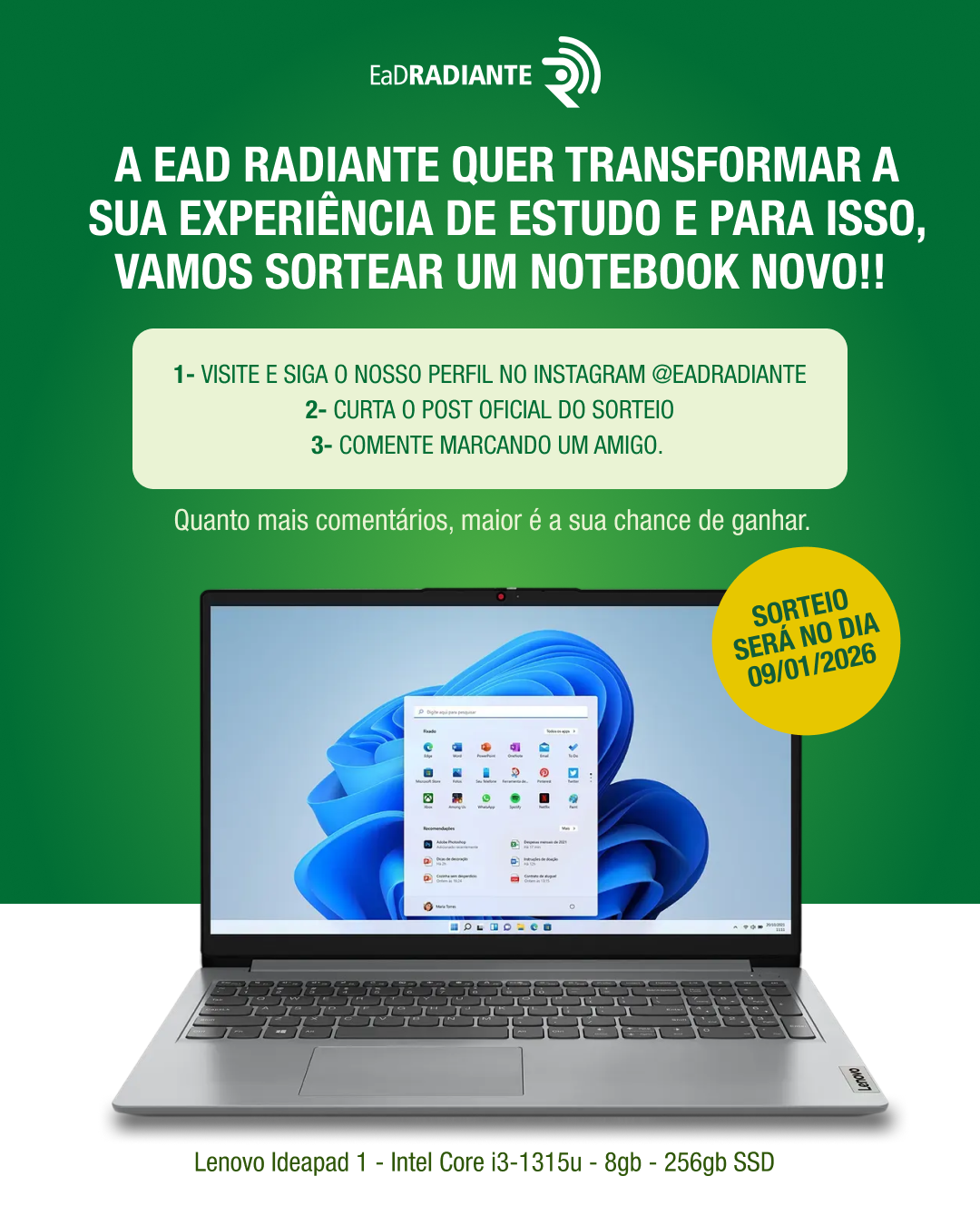 Sorteio Notebook